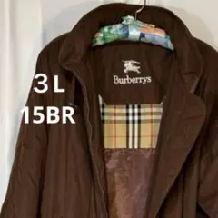 3L 　15BR　バーバリー　中綿コート　ブラウン　ノバチェック