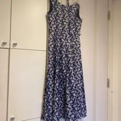 ローラアシュレイ　花柄 ロングワンピース