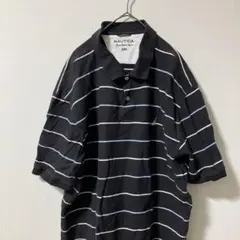 NAUTICA True Deck Shirt XXL ストライプ ポロシャツ
