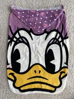 ディズニー　デイジー　フード付きタオル