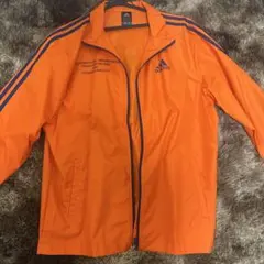オレンジ ナイロンジャケット