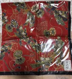 和風デザイン ハンカチ 赤
