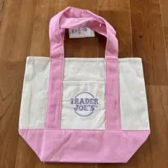 TRADER JOE'S ミニパステルキャンバストートバッグ - ピンク