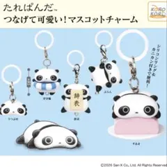 たれぱんだつなげて可愛い！マスコットチャーム　全5種セット