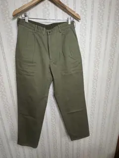 Papas パパス 未使用 コットンパンツ 48 M オリーブ ツータックのサムネイル