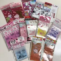 ハローキティー ギフトバッグ スーパー袋など13点セット