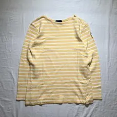 【未使用】 ルミノア ボーダー 長袖 カットソー イエロー LEMINOR tシャツ 別注ルミノアボーダーカットソー レディース