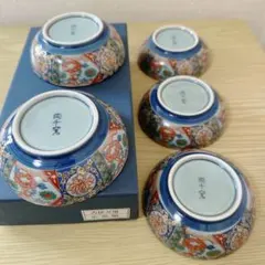 【美品】有田焼　古伊万里様式　小鉢揃 5個セット 122のサムネイル