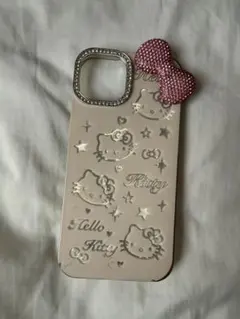 Hello Kitty iPhone 13ケース ラインストーン リボン