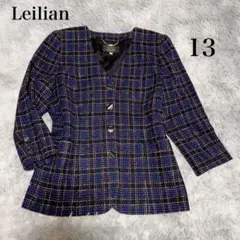 ツィードジャケット ノーカラージャケット