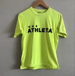 アスレタ　プラシャツ　蛍光イエロー　M サッカー　夏　半袖　黄　ATHLETA