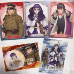 ゴールデンカムイ クリアカード　アシリパ・杉元・白石 ゴールデントリオ