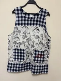保育士　幼稚園　エプロン　ミッキーマウス　M〜Lサイズ