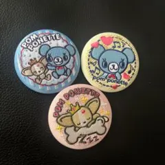 ナルミヤ キャラクターズ　刺繍缶バッジビスケット 　ポンポネット コンプリート