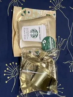 スターバックス ゴールドポーチ セット