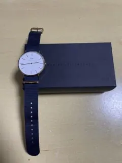 未使用・箱付】ダニエルウェリントン 40mm DW00100276 ネイビー | Mercari