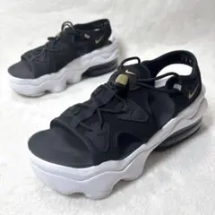 【良品】NIKE エアマックスココ 24cm 黒 厚底サンダル