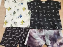 b.ROOM Snoopy Tシャツ&短パン【セット】 110のサムネイル