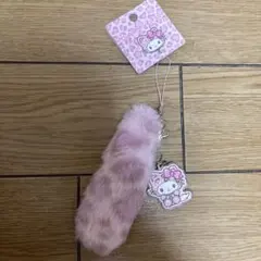 ギャルネコシリーズ サンリオ ヒョウ柄キティ ピンク ストラップ