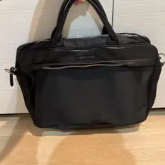 ブラック ビジネスバッグ ナイロン レザー