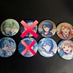 プロセカ　花里みのり　桐谷遥　初音ミク　49A 50A グリッター缶バッジ