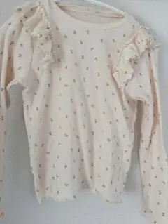 après les cours 花柄フリル長袖カットソー