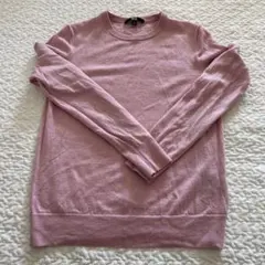 UNIQLO M ピンク 長袖ニット