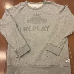 REPLAY リプレイグレー トレーナー