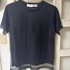 PICCIN セレクトショップ　黒 ドットチュールTシャツ Mサイズのサムネイル