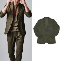 一度着10.5万 AKM　エコスエード スイングイージー ジャケット