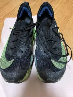 Nike ZoomX アルファフライ NEXT% ブラック/グリーン - メルカリ