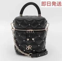 バニティバッグ RANDA ハートスタッズ 黒のサムネイル