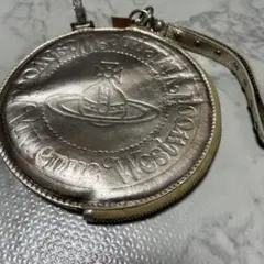 ヴィヴィアンウエストウッド 17cm丸型ポーチ ゴールド デカオーブ