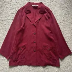 アガサレナウン＊ユニセックス＊ジャケット＊テーラード＊羽織り＊長袖＊ワインレッド