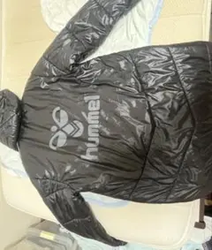 hummel ヒュンメル ベンチコート ロングコート ブラックフード付き S-M