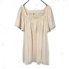 14017 MKミッシェルクラン ブラウス チュニック ピンクベージュ 40 L