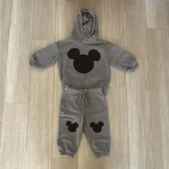 H&M ミッキーマウス フード付きトレーナーとパンツセット