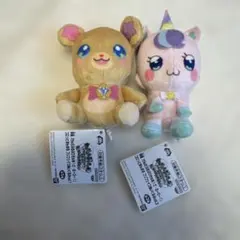 映画わんだふるぷりきゅあ！ころっとまんまるプリフェイスぬいぐるみ２点セット