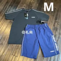 umbro ジャージセットアップ上下 アンブロ 半袖TシャツハーフパンツM 新品