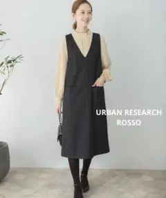 ROSSO『UR TECH』チェックジャンパーワンピース◉BLK CHECK38