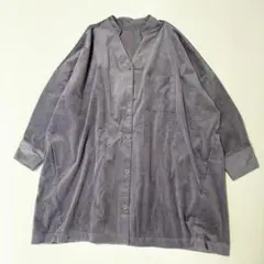 RADIATE （ラディエイト）コーデュロイ オーバーサイズシャツ ノーカラー