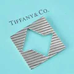 美品 Tiffany&Co ティファニー スクエア シルバー ブローチペンダント