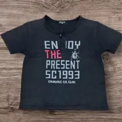 COMME ÇA ISM コムサ 半袖Tシャツ 120 ブラック カブトムシのサムネイル