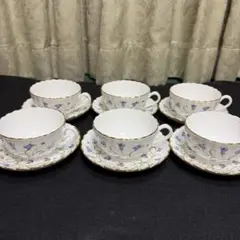 ベルナルド リモージュ ミオソティス カップ&ソーサートリオ5客セット ベルナルド リモージュ ミオソティス カップ&ソーサートリオ5客セット