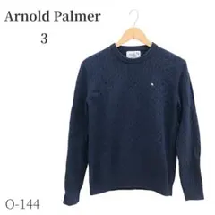 Arnold Palmer ケーブル柄クルーネックセーター　濃紺　サイズ3
