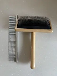 たた様専用 スリッカーブラシ ステンレスコーム 犬猫 ペット用品