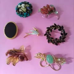 ブローチ色々7点セット