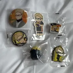 ハイキュー‼︎ 月島蛍　ガチャガチャ　缶バッジ　ジロリ　くら寿司