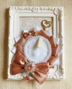 【ハンドメイド】ロゼット　痛ロゼット　ピンクゴールド　シンプル