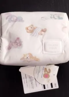 ダッフィー 20周年 ジェラートピケコラボ　総柄ポーチ